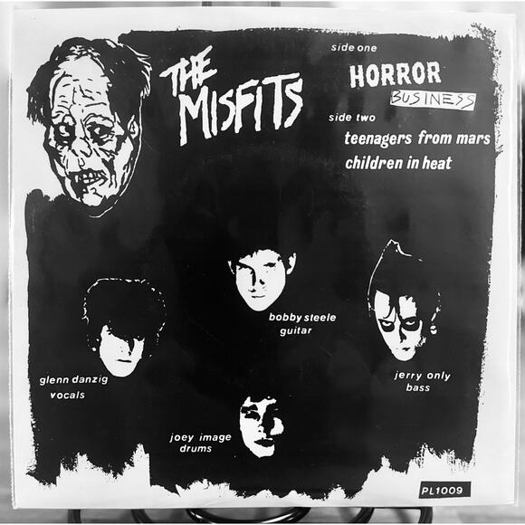 Misfits Horror Business 7” 2000s Repress Yellow Swirl Plan RARE!! New Import UK - Picture 2 of 7